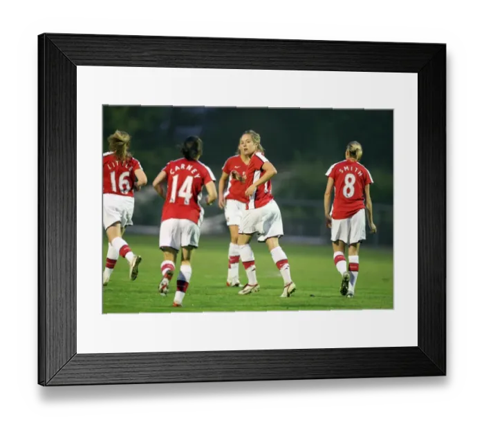 Framed Print : Gemma Davison celebrates scoring Arsenals 1st goal Framed Print : Gemma Davison celebrates scoring Arsenals 1st goal