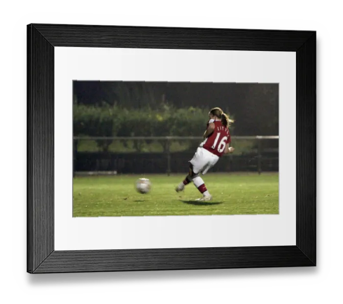 Framed Print : Kim Little scores her 3rd goal Arsenals 7th Framed Print : Kim Little scores her 3rd goal Arsenals 7th