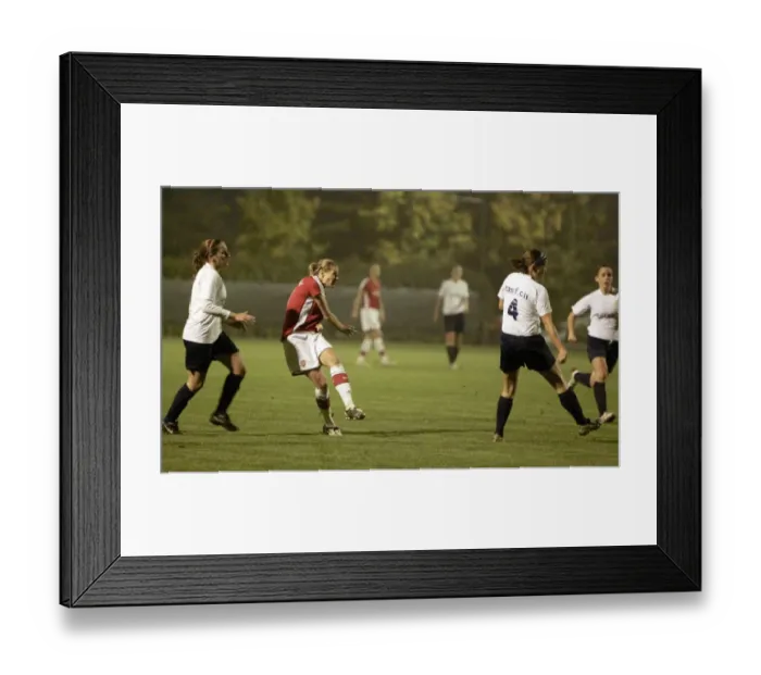 Framed Print : Kelly Smith scores Arsenals 2nd goal Framed Print : Kelly Smith scores Arsenals 2nd goal
