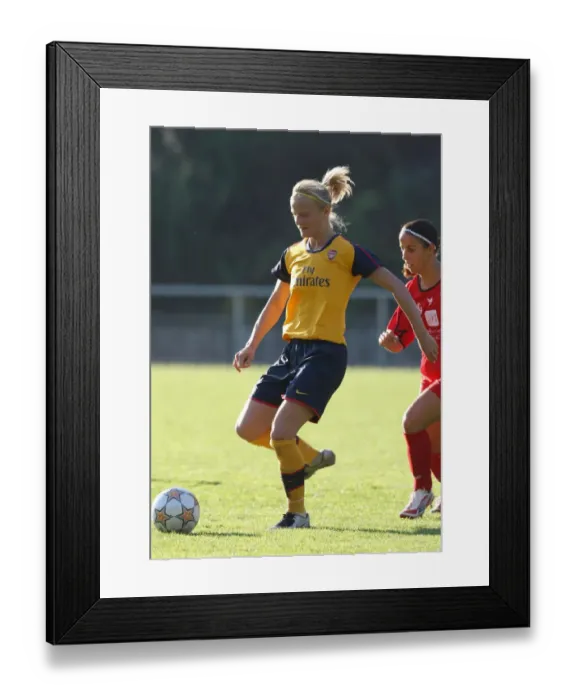 Framed Print : Arsenal's Katie Chapman Scores in 6-0 Womens UEFA Cup Victory over Neulengbach Framed Print : Arsenal's Katie Chapman Scores in 6-0 Womens UEFA Cup Victory over Neulengbach