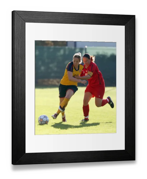 Framed Print : Gemma Davison (Arsenal) Natascha Celouch (Neulengbach)