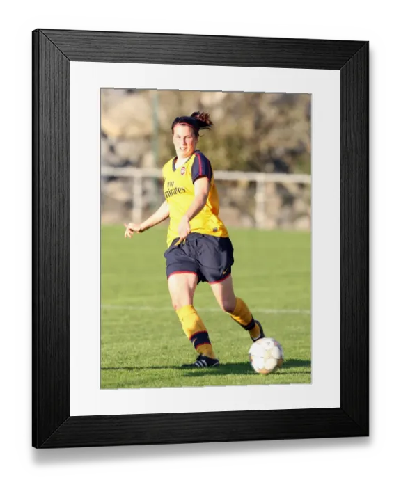 Framed Print : Arsenal's Niamh Fahey Scores in 6-0 Victory over Neulengbach in UEFA Cup