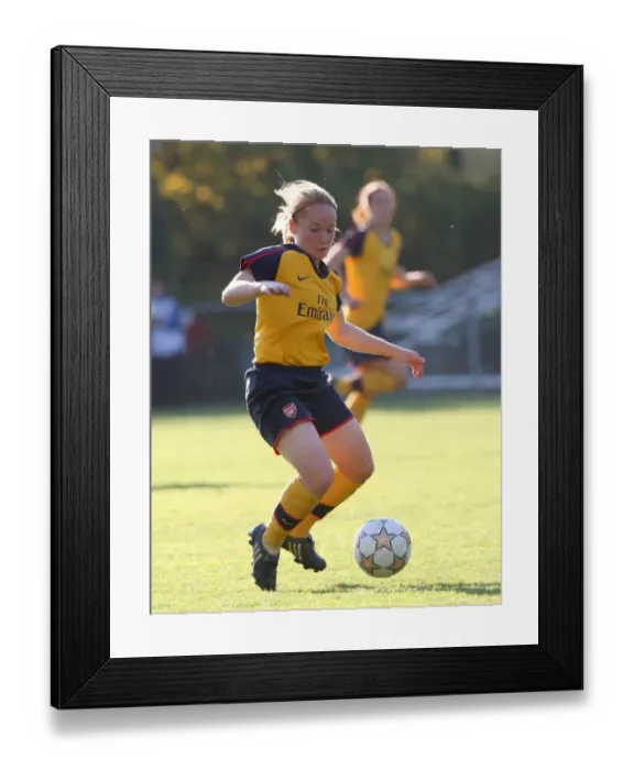 Framed Print : Arsenal's Kim Little Shines in 6-0 UEFA Cup Victory over Neulengbach