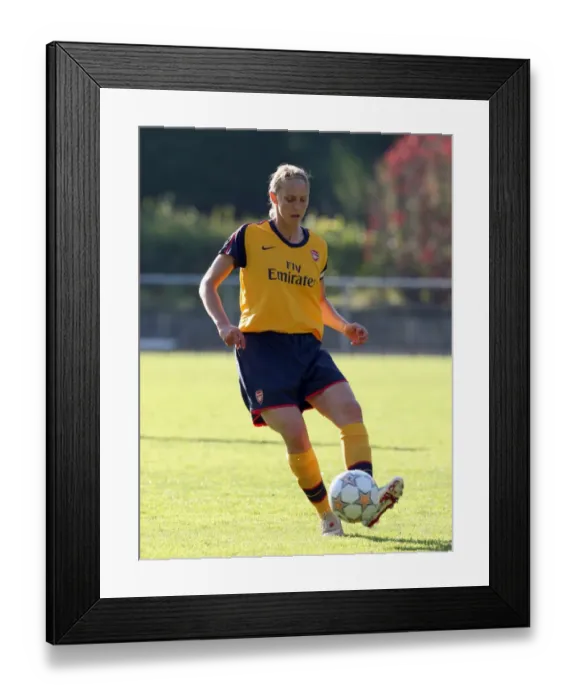 Framed Print : Arsenal's Faye White Dominates Neulengbach in UEFA Cup Group Stage Framed Print : Arsenal's Faye White Dominates Neulengbach in UEFA Cup Group Stage