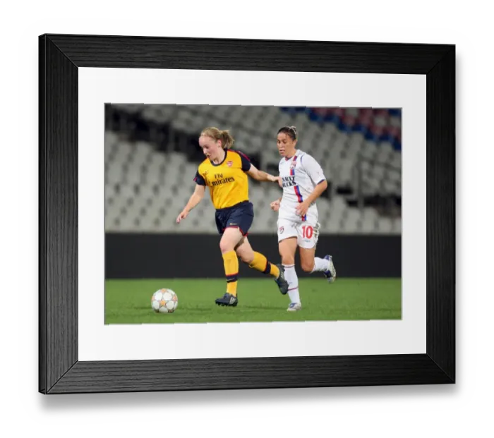 Framed Print : Kim Little (Arsenal) Camille Abily (Lyon)
