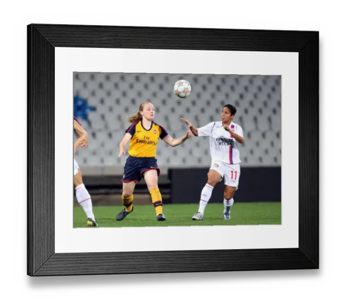 Framed Print : Kim Little (Arsenal) Shirley Cruz (Lyon)