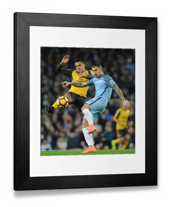 Framed Print : Clash of Titans: Manchester City vs. Arsenal, Premier League Showdown (December 2016)