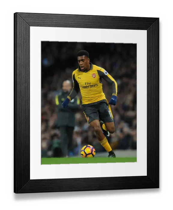 Framed Print : Alex Iwobi in Action: Manchester City vs Arsenal, Premier League 2016-17 Framed Print : Alex Iwobi in Action: Manchester City vs Arsenal, Premier League 2016-17