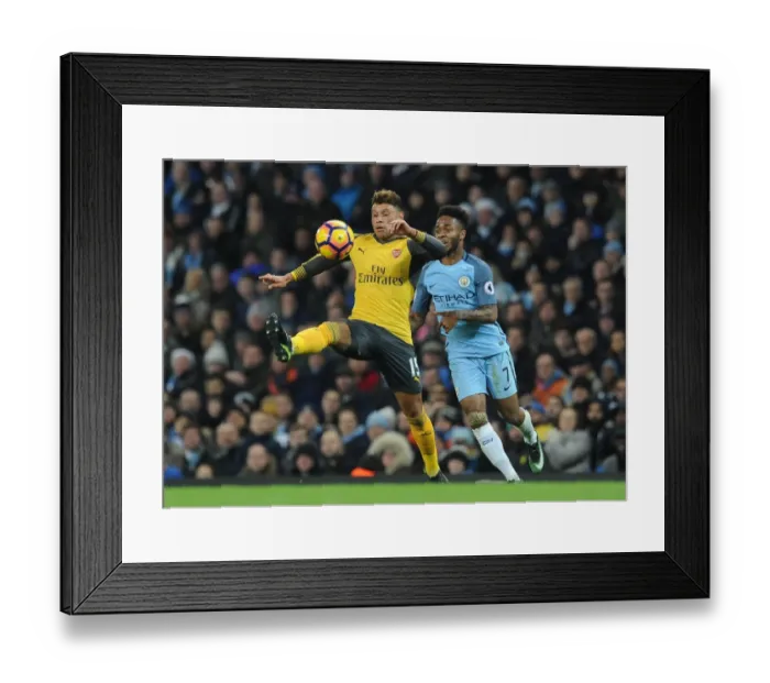 Framed Print : Clash of Talents: Oxlade-Chamberlain vs. Sterling - Manchester City vs. Arsenal, Premier League 2016-17 Framed Print : Clash of Talents: Oxlade-Chamberlain vs. Sterling - Manchester City vs. Arsenal, Premier League 2016-17