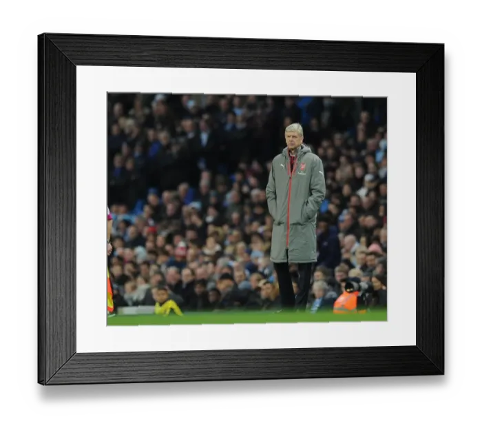 Framed Print : Arsene Wenger at Manchester City: Premier League Clash - Arsenal 1:2 Framed Print : Arsene Wenger at Manchester City: Premier League Clash - Arsenal 1:2
