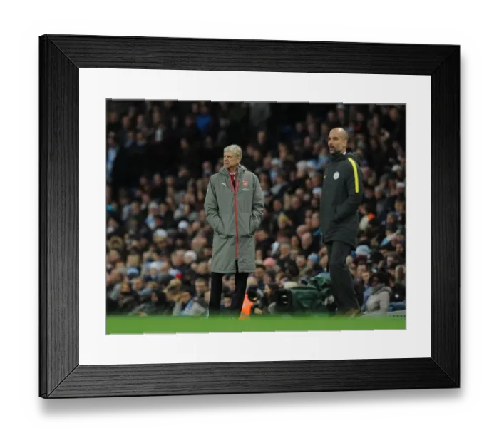 Framed Print : Arsene Wenger the Arsenal Manager. Manchester City 2: 1 Arsenal Framed Print : Arsene Wenger the Arsenal Manager. Manchester City 2: 1 Arsenal