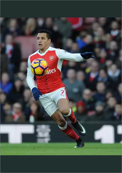 Alexis Sanchez in Action: Arsenal vs. West Bromwich Albion, Premier League 2016-17