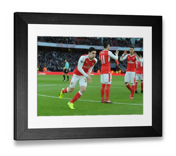 Framed Print : Arsenal's Hector Bellerin at Emirates Stadium Before Arsenal vs West Bromwich Albion (2016-17)