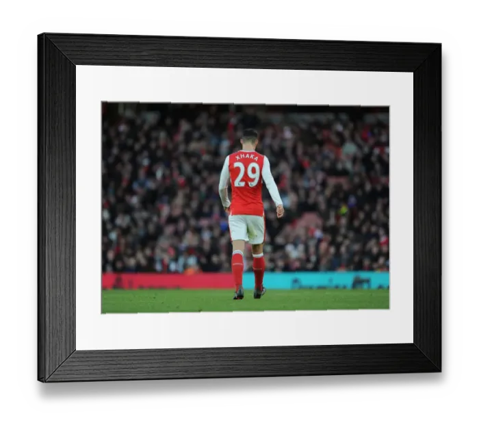 Framed Print : Granit Xhaka in Action: Arsenal vs. West Bromwich Albion, Premier League 2016-17 Framed Print : Granit Xhaka in Action: Arsenal vs. West Bromwich Albion, Premier League 2016-17