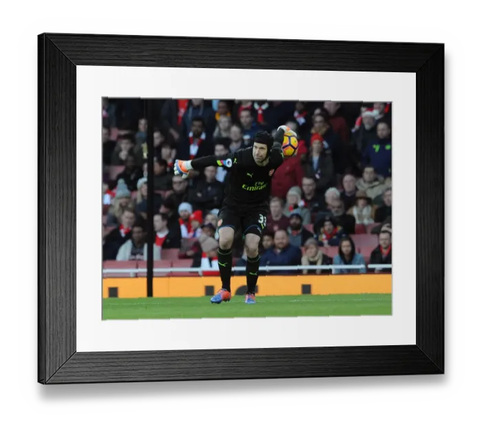 Framed Print : Petr Cech (Arsenal). Arsenal 1: 0 West Bromwich Albion. Premier League. Emirates Stadium