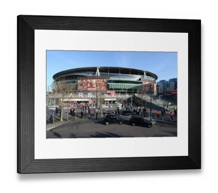Framed Print : Emirates Stadium: Arsenal vs. West Bromwich Albion, Premier League 2016-17