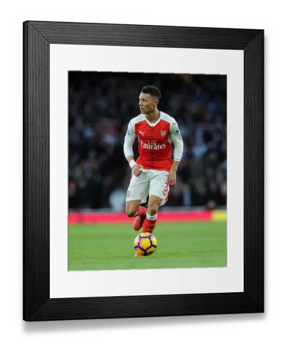 Framed Print : Kieran Gibbs (Arsenal). Arsenal 1: 0 West Bromwich Albion