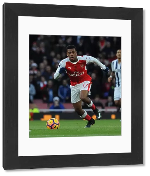 Alex Iwobi (Arsenal). Arsenal 1: 0 West Bromwich Albion. Premier League. Emirates Stadium