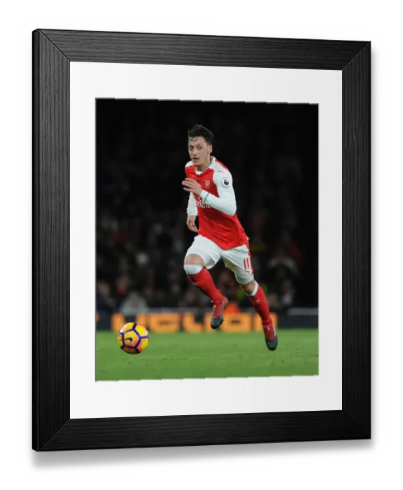 Framed Print : Mesut Ozil in Action: Arsenal vs. West Bromwich Albion, Premier League, 2016-17
