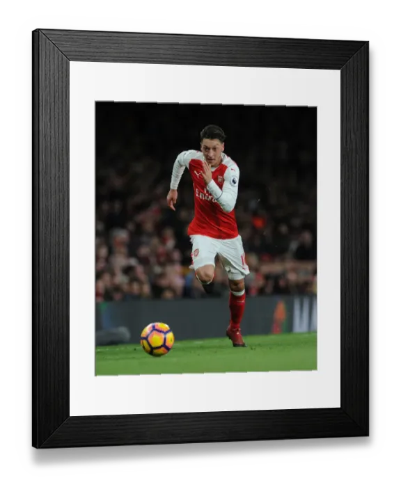 Framed Print : Mesut Ozil in Action: Arsenal vs. West Bromwich Albion, Premier League 2016-17
