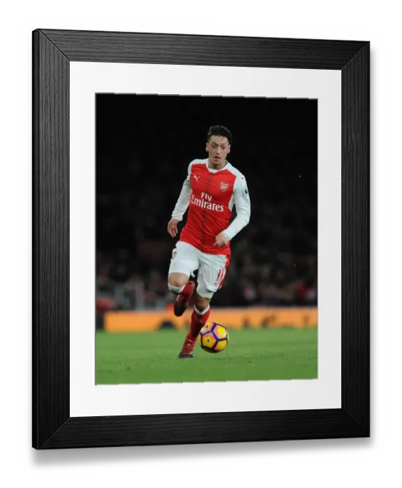 Framed Print : Mesut Ozil (Arsenal). Arsenal 1: 0 West Bromwich Albion. Premier League. Emirates Stadium Framed Print : Mesut Ozil (Arsenal). Arsenal 1: 0 West Bromwich Albion. Premier League. Emirates Stadium