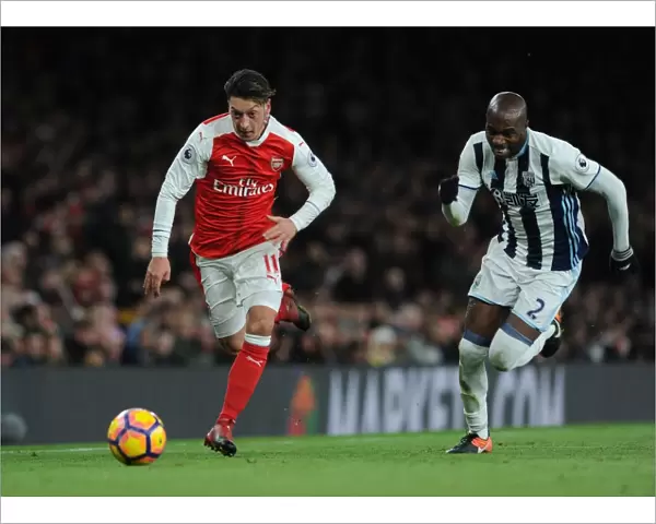 Mesut Ozil vs Allan Nyom: Battle in the Midfield - Arsenal vs West Bromwich Albion (2016-17)