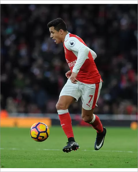 Alexis Sanchez in Action: Arsenal vs West Bromwich Albion, Premier League 2016-17