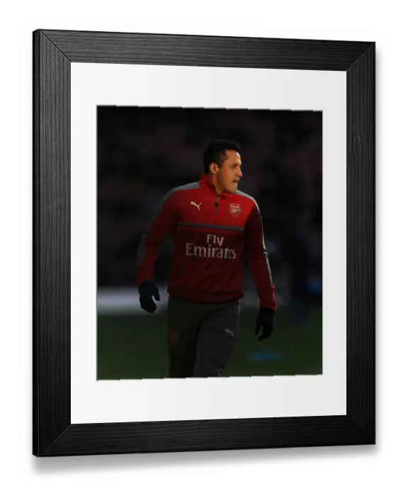 Framed Print : Alexis Sanchez (Arsenal). Arsenal 1: 0 West Bromwich Albion Framed Print : Alexis Sanchez (Arsenal). Arsenal 1: 0 West Bromwich Albion