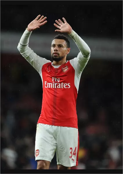 Arsenal's Francis Coquelin Post-Match at Emirates Stadium After Arsenal vs Crystal Palace (2016-17)
