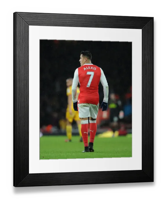 Framed Print : Alexis Sanchez in Action: Arsenal vs. Crystal Palace, Premier League 2016-17, Emirates Stadium Framed Print : Alexis Sanchez in Action: Arsenal vs. Crystal Palace, Premier League 2016-17, Emirates Stadium