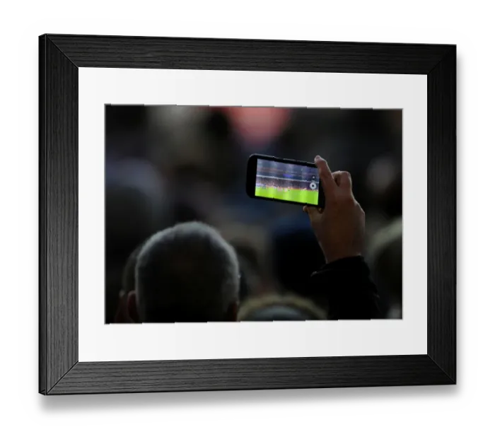 Framed Print : Arsenal Fan Captures Emirates Stadium Before Arsenal vs Crystal Palace (2016-17)