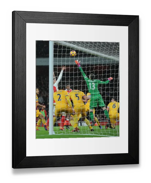 Framed Print : Alexis Iwobi Scores the Second Goal: Arsenal vs. Crystal Palace, Premier League 2016-17