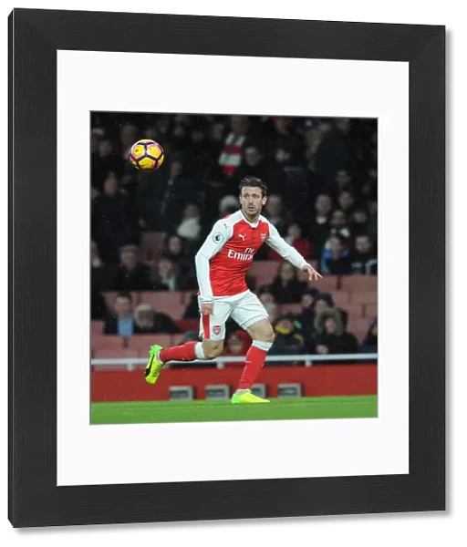Nacho Monreal in Action: Arsenal vs Crystal Palace, Premier League 2016-17