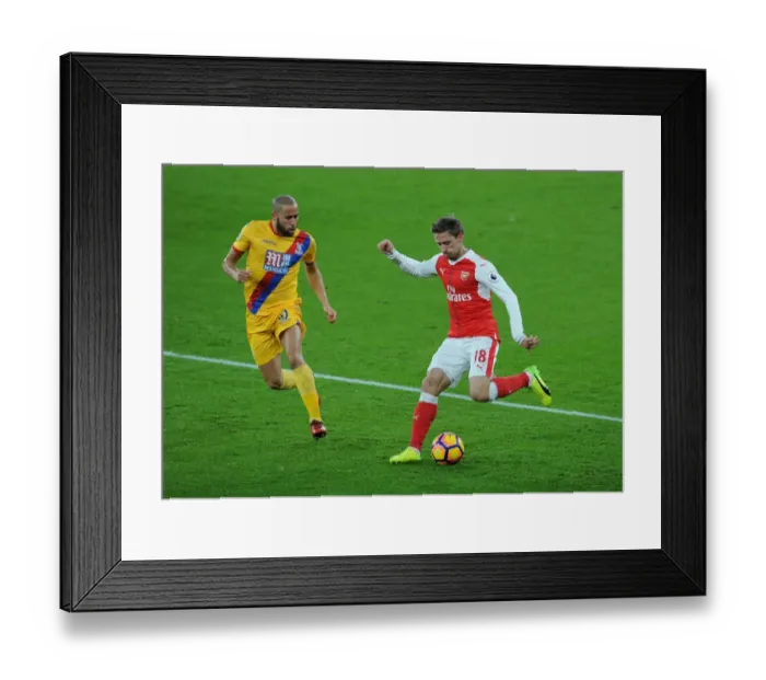 Framed Print : Clash at Emirates: Monreal vs Townsend in Arsenal vs Crystal Palace Premier League Showdown Framed Print : Clash at Emirates: Monreal vs Townsend in Arsenal vs Crystal Palace Premier League Showdown