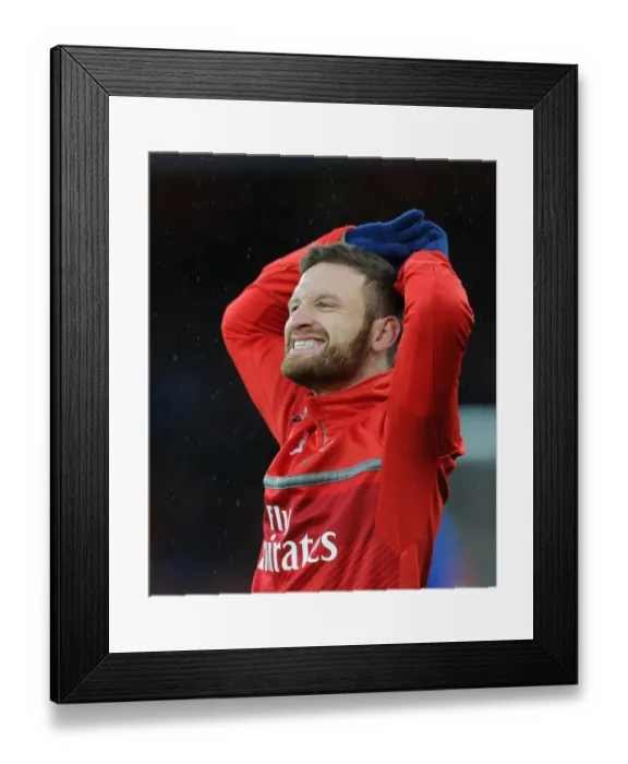 Framed Print : Arsenal's Shkodran Mustafi Gears Up for Arsenal v Crystal Palace in Premier League Framed Print : Arsenal's Shkodran Mustafi Gears Up for Arsenal v Crystal Palace in Premier League