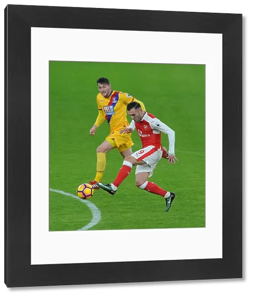 Lucas Perez (Arsenal) Joel Ward (Palace). Arsenal 2: 0 Crystal Palace. Premier League