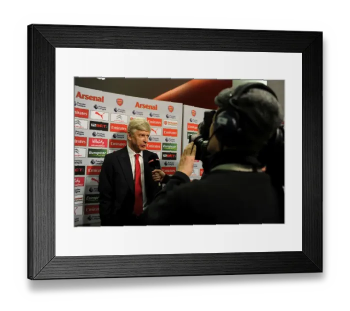 Framed Print : Arsene Wenger - Arsenal Manager Pre-Match Interview vs Crystal Palace (2016-17) Framed Print : Arsene Wenger - Arsenal Manager Pre-Match Interview vs Crystal Palace (2016-17)