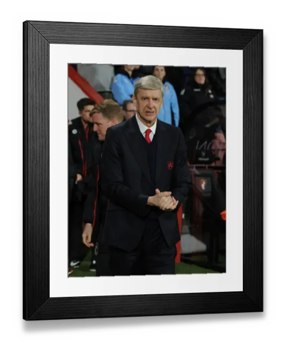 Framed Print : Arsene Wenger: Arsenal Manager at AFC Bournemouth's Vitality Stadium, Premier League 2016-17 Framed Print : Arsene Wenger: Arsenal Manager at AFC Bournemouth's Vitality Stadium, Premier League 2016-17
