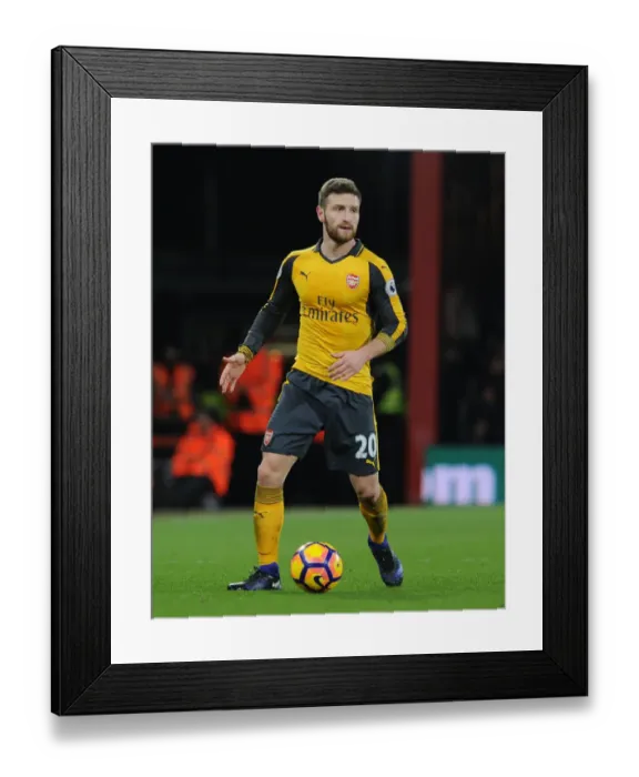 Framed Print : Mustafi in Action: Arsenal vs. AFC Bournemouth, Premier League 2016-17 Framed Print : Mustafi in Action: Arsenal vs. AFC Bournemouth, Premier League 2016-17