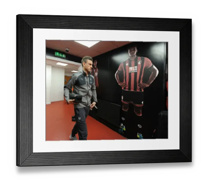Framed Print : Arsenal's Laurent Koscielny Arrives at Vitality Stadium Ahead of AFC Bournemouth Clash (Premier League 2016-17) Framed Print : Arsenal's Laurent Koscielny Arrives at Vitality Stadium Ahead of AFC Bournemouth Clash (Premier League 2016-17)