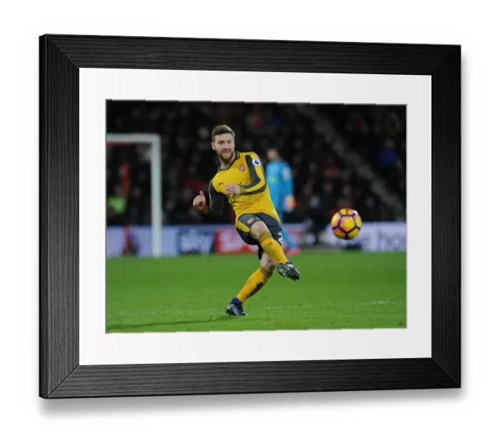 Framed Print : Mustafi in Action: AFC Bournemouth vs. Arsenal, Premier League 2016-17 Framed Print : Mustafi in Action: AFC Bournemouth vs. Arsenal, Premier League 2016-17