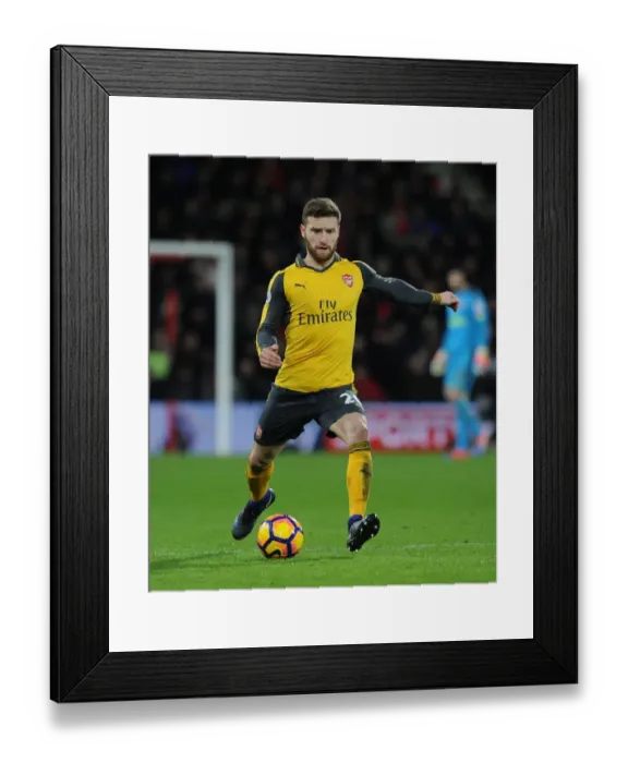 Framed Print : Arsenal's Mustafi Faces Off Against AFC Bournemouth in Premier League Clash (2016-17) Framed Print : Arsenal's Mustafi Faces Off Against AFC Bournemouth in Premier League Clash (2016-17)