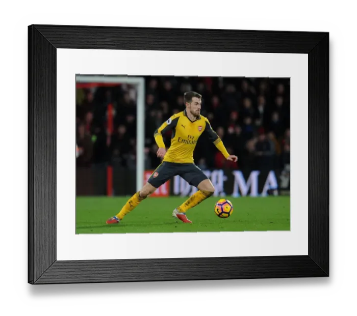 Framed Print : Ramsey in Action: Arsenal vs. AFC Bournemouth, Premier League 2016-17
