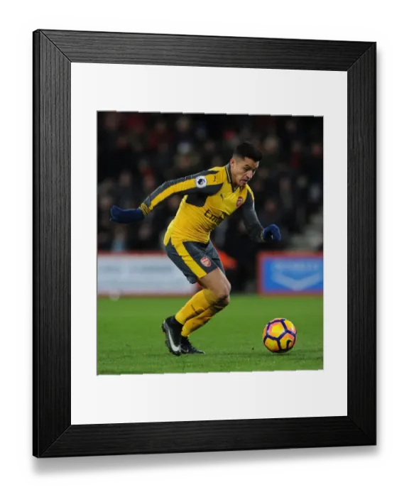 Framed Print : Alexis Sanchez in Action: Arsenal vs Bournemouth, Premier League 2016-17 Framed Print : Alexis Sanchez in Action: Arsenal vs Bournemouth, Premier League 2016-17
