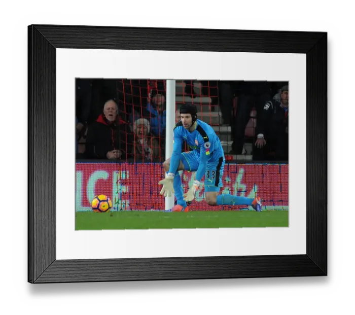 Framed Print : Arsenal's Petr Cech in Action Against AFC Bournemouth, Premier League 2016-17