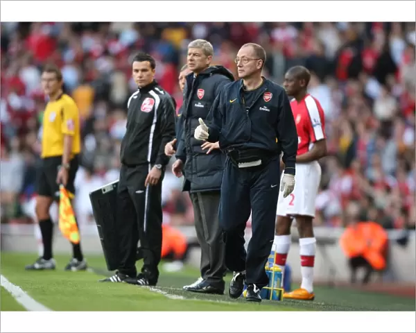 Dr Ian Beasley and Arsenal manager Arsene Wenger