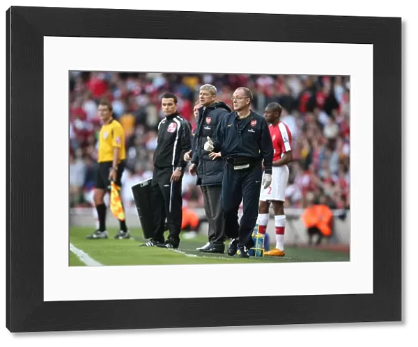 Dr Ian Beasley and Arsenal manager Arsene Wenger