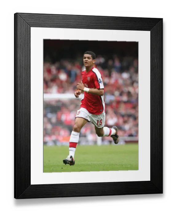Framed Print : Denilson's Triumph: Arsenal's 3-1 Victory Over Everton in the Premier League (2008)