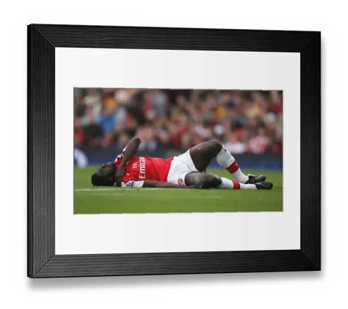 Framed Print : Injured Arsenal captain Kolo Toure Framed Print : Injured Arsenal captain Kolo Toure