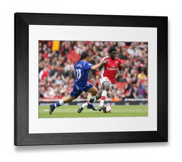 Framed Print : Kolo Toure (Arsenal) Steven Piennar (Everton)